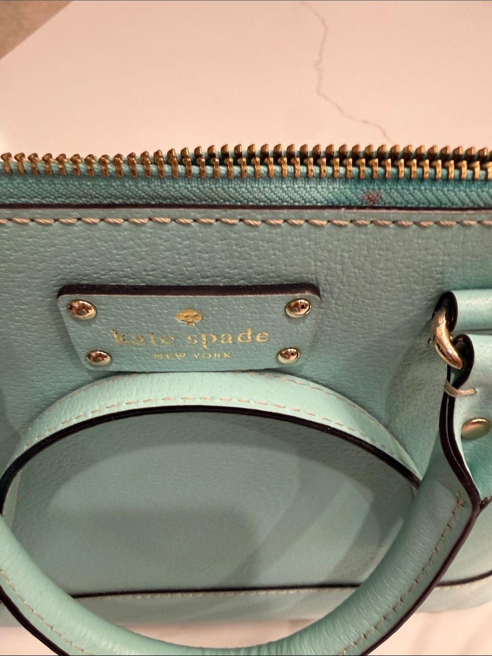 kate spade robins egg blue/green Dome Crossbody - Picture 9 of 10